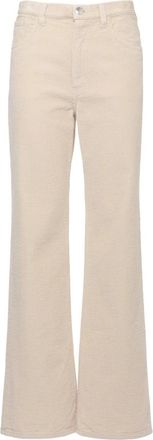 Marni Corduroy Flared Broeken - Dames - Straight fit broeken - Beige - XS - Katoen - Broeken