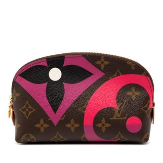 Louis Vuitton Brown Multi-Color Pvc Pochette Pouch (Pre-Owned)