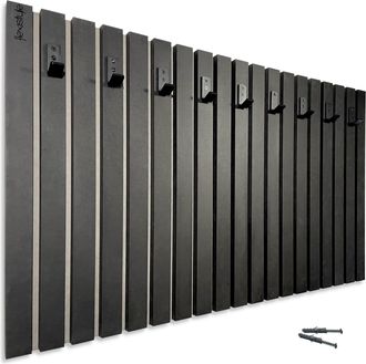 OEM Perchero De Pared Lamele De 100 Cm, Negro