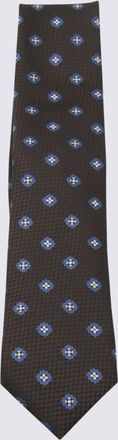Ermenegildo Zegna Brown Silk Tie