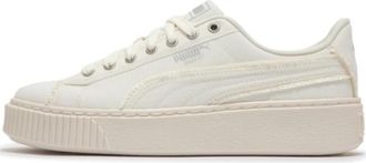 Puma (WMNS) PUMA Basket Platform Fringe White 399252-02