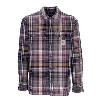 Carhartt Work in Progress Geruite Lange Mouw Shirt Bruin - Heren - Casual Overhemden - Veelkleurig - M - Katoen - Overhemden