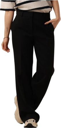 Selected Dames, Broeken, Zwart, Maat: XS Leer