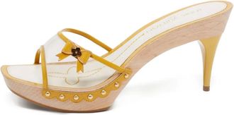 Louis Vuitton Sandali con tacco trasparente - Giallo