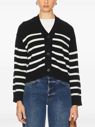 Rails striped button cardigan - Black