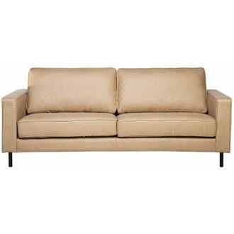 Beliani Beliani - Divano 3 posti in similpelle beige Savalen