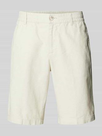 Tom Tailor Denim Regular Fit Leinenshorts mit Gesäßtasche in Hellgruen, Größe XXL