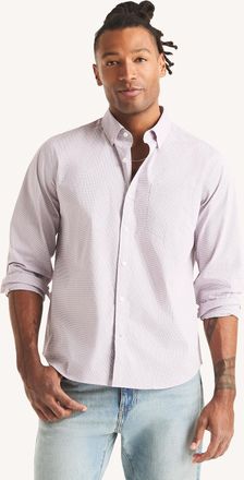 Nautica Mens Classic Fit Wrinkle-Resistant Checkered Shirt