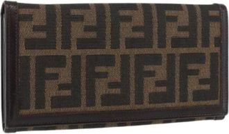 Fendi Pre-owned Wallets, female, Brown, Size: ONE SIZE Pre-owned Long Wallet