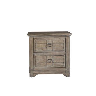 American Woodcrafters Meadowbrook 2-Drawer Nightstand - Sand