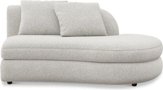Castlery Fable Right Chaise Customized, (Performance Boucle) Light Grey, Spill Resistant, Ultra Deep Seats for Castlery Chairs