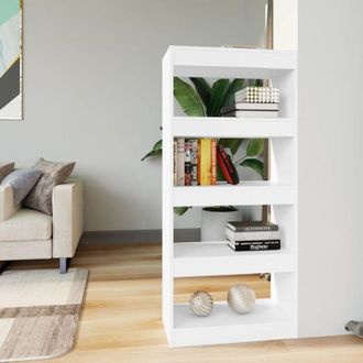 vidaXL Libreria/Divisorio Bianco 60x30x135 cm in Legno Multistrato - Vidaxl
