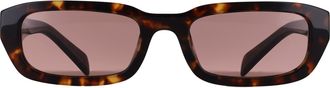 Prada Rectangle Womens Root Tortoise Light Brown PRB06S - One Size