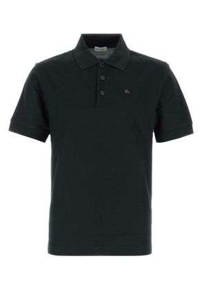 Burberry Black Shirt Collar Polos