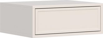 Selsey Selsey Velveto - Mesita De Noche Suspendida Con Caj&oacute;n, Cachemira, 50 Cm