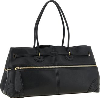 Chlo&eacute; Lambskin Leather Shoulder Bag - Black