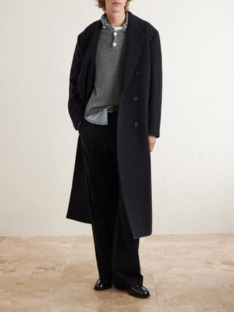 Umit Benan Francis Cashmere Polo Sweater