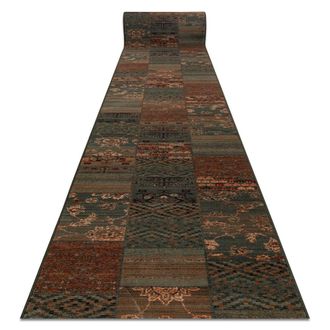 RugsX RugsX Wool Kashqai Runner in Green | Size: 67 cm x 150 cm