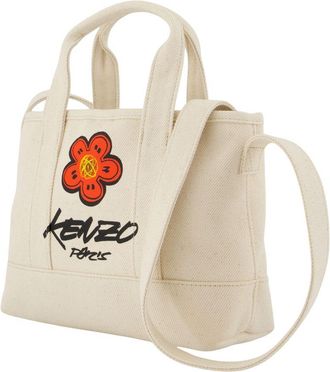Kenzo Unisex Tote Small Cotton White Totes-shopping-bags