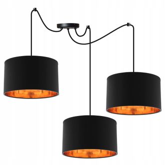 OEM L&aacute;mpara Colgante Ara&ntilde;a Centro Dorado Led