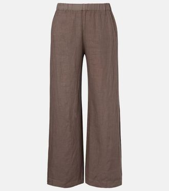 Velvet Lola linen wide-leg pants
