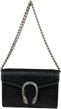 Gucci Black Leather Coin Purse/Coin Case (Pre-Owned)