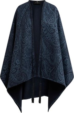 Etro Mantella con nappa - Blu