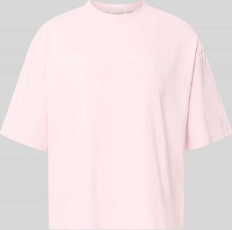 Marc O'Polo Boxy Fit T-Shirt aus reiner Baumwolle in Hellrosa, Gr&ouml;&szlig;e L