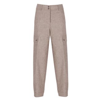 PESERICO Dames, Broeken, Bruin, Maat: M