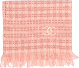 Chanel Pink Cashmere Scarf