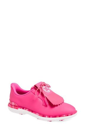 G/Fore Gallivant2r Perforated Kiltie Golf Shoe in Knockout Pink at Nordstrom, Size 10.5