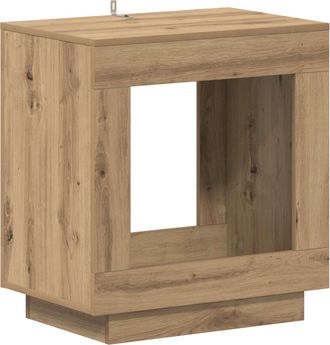 vidaXL Mesa Lateral Roble Artisan 60 X 40 X 65 Cm Madera De Ingenier&iacute;a Vidaxl