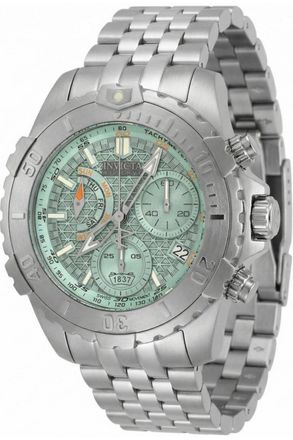 Invicta Reserve 50990 Herenhorloge - Quartz Uurwerk - Roestvrij Staal met Blauwe Wijzerplaat - 47 mm