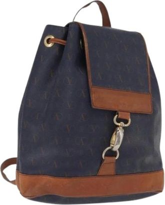 Valentino Pre-owned Backpacks, female, Blue, Size: ONE SIZE Pre-owned Leather Backpack