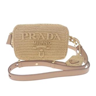 Prada Pre-owned Vintage Crossbody Bag - Dames - Pre-owned - Beige - Maat: ONE Size Leer