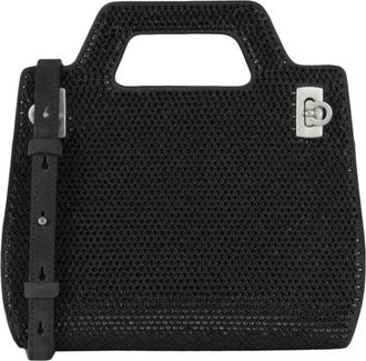 Ferragamo Wanda Mini Stain And Strass Top-Handle Bag
