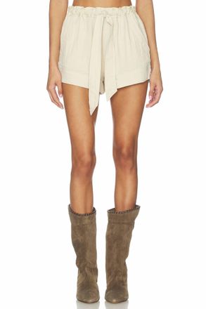 Isabel Marant Birva Pull On Shorts In Ecru