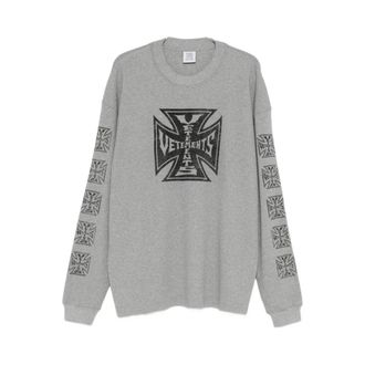 VETEMENTS Hombre, Sudaderas, Gris, Talla: M