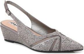 Lady Couture Daniel Embellished Slingback Pump in Pewter at Nordstrom Rack, Size 12