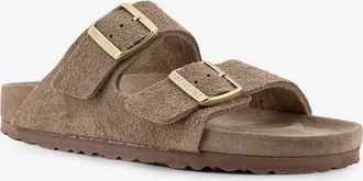 Birkenstock Womens Arizona Suede Sandals Grey