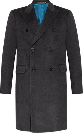 Paul Smith Cappotto doppiopetto in lana - Grigio