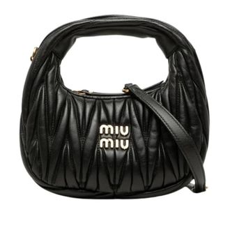 Miu Miu Pre-owned Quilted Satchel - Dames - Pre-owned - Zwart - Maat: ONE Size Leer