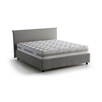 Talamo Italia Cama francesa de tela gris
