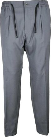 Cruna Tailored Grey Virgin Wool Trousers