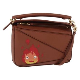 Loewe Pre-owned Handbag - Dames - Pre-owned - Bruin - Maat: ONE Size Leer