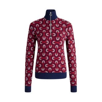 Fusalp Truien & Vesten, Dames, Veelkleurig, S, Turtleneck sweater met halve rits