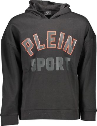 Plein Sport Hooded Sweatshirt - Heren - Sportshirts - Zwart - XL - Katoen - Fitness