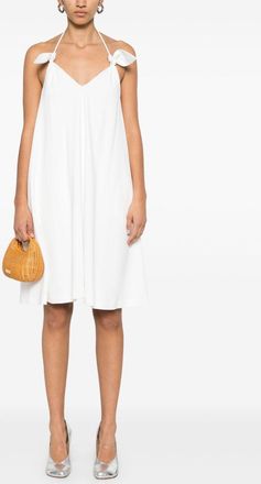 Loewe Womens Flamenco Short Dress - White viscose - Size EU 38 (Womens)