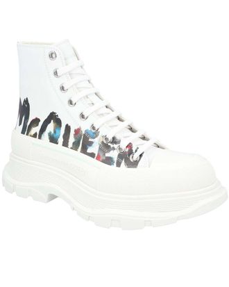 Alexander McQueen Alexander Mcqueen Mens Calfskin Tread Slick Boot, Never Worn (Authentic Pre- Loved)