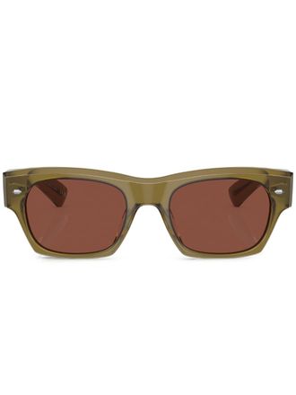 Oliver Peoples Occhiali da sole squadrati Kasdan - Verde